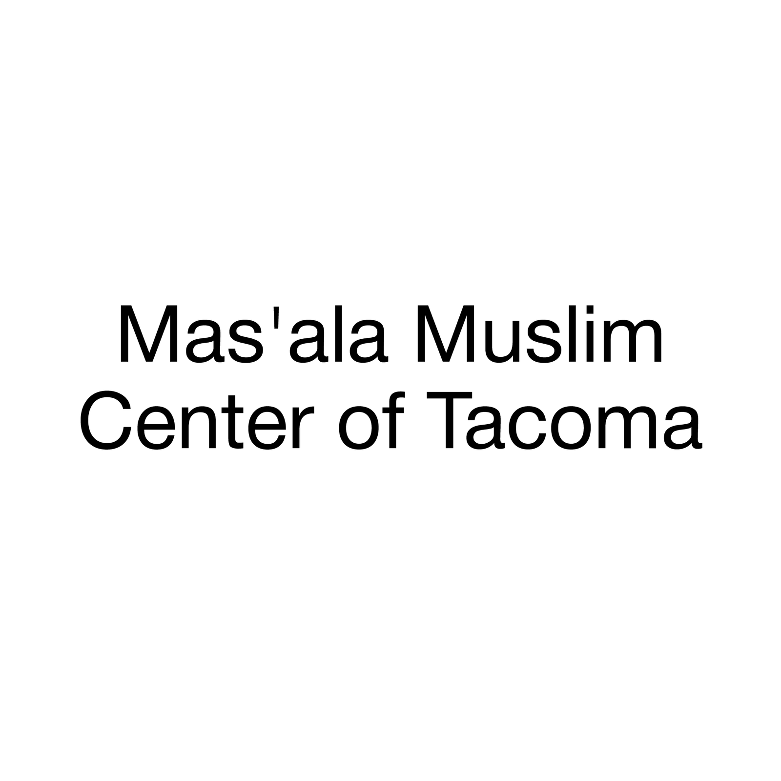 Mas'ala Muslim Center of Tacoma Logo